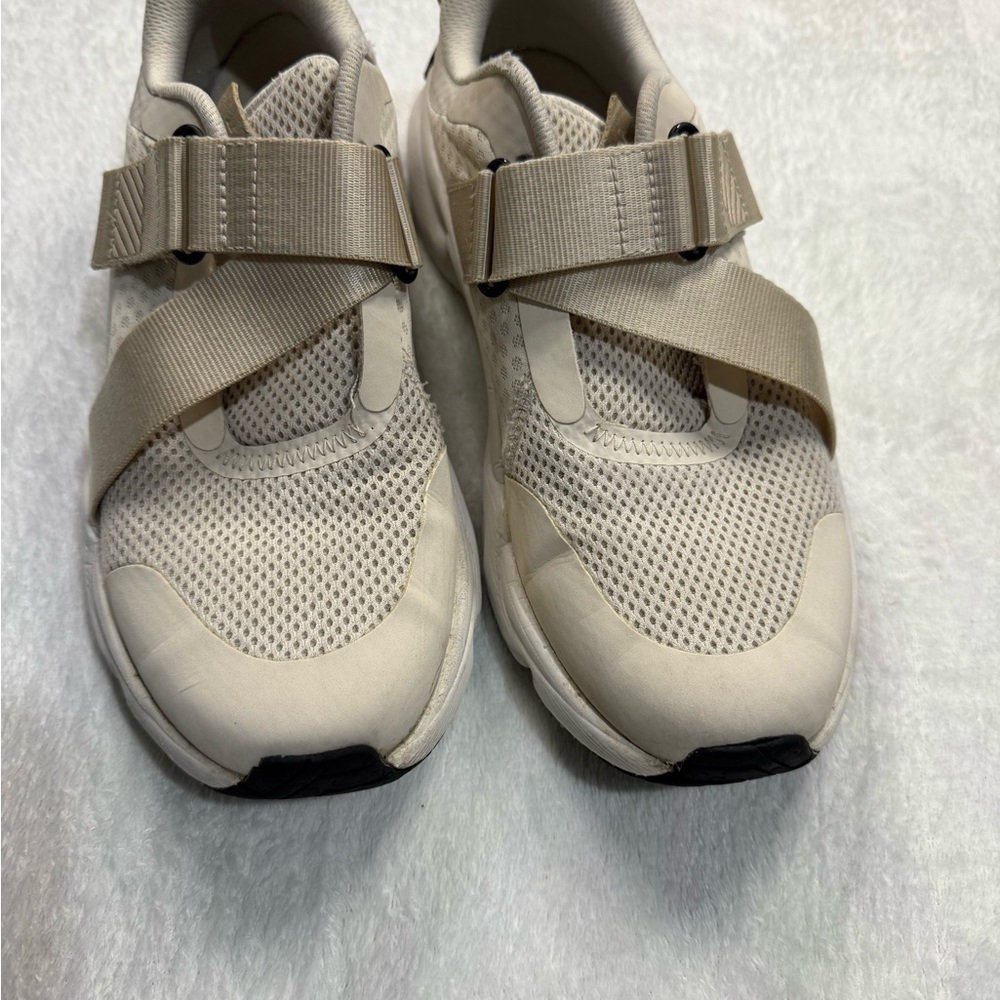 Sorel Cream Athletic Shoes with Adjustable Strap and Breathable Mesh
